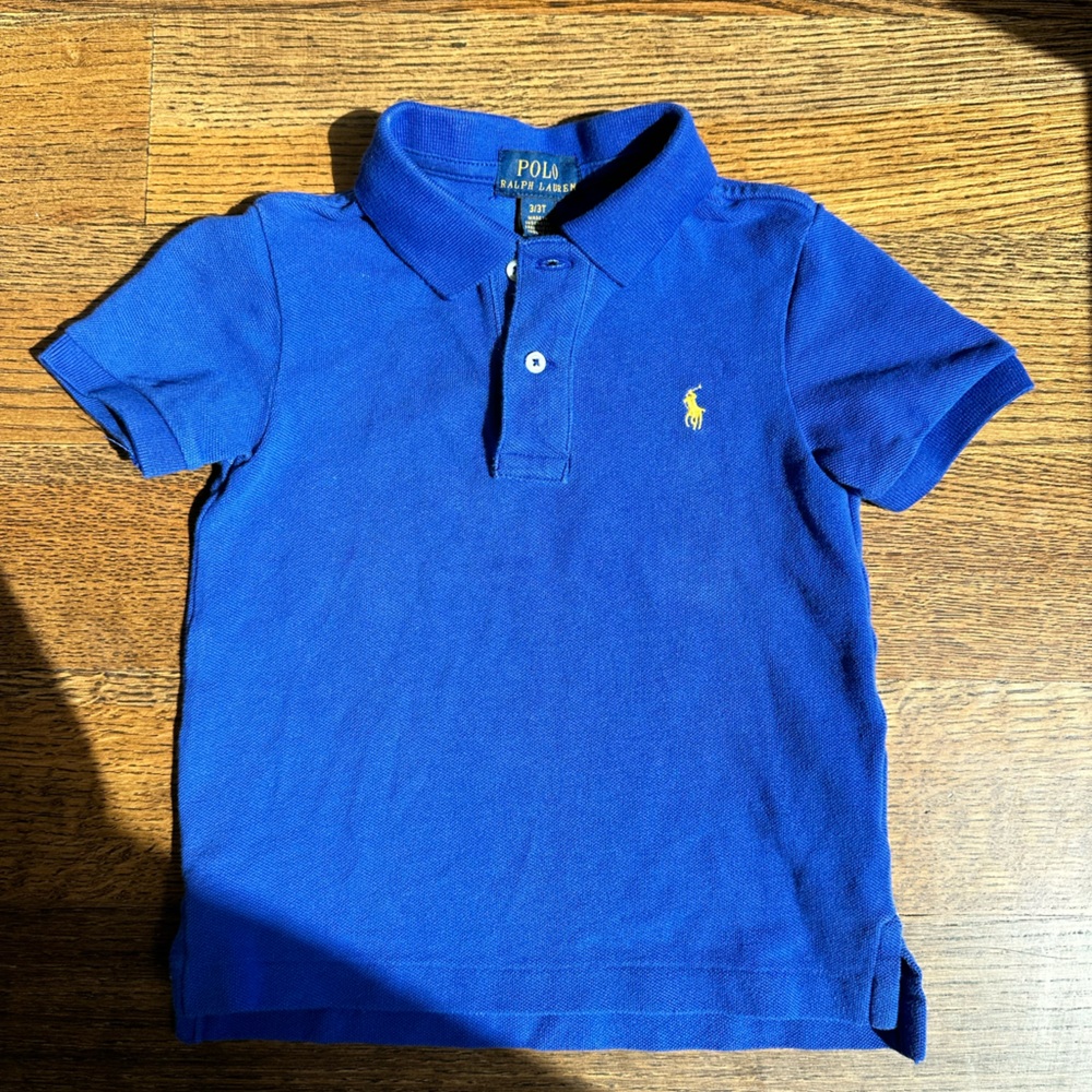 3T Polo Shirt - Royal Blue & Yellow
